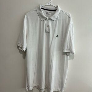 Nautica Men's Classic White Polo Shirt